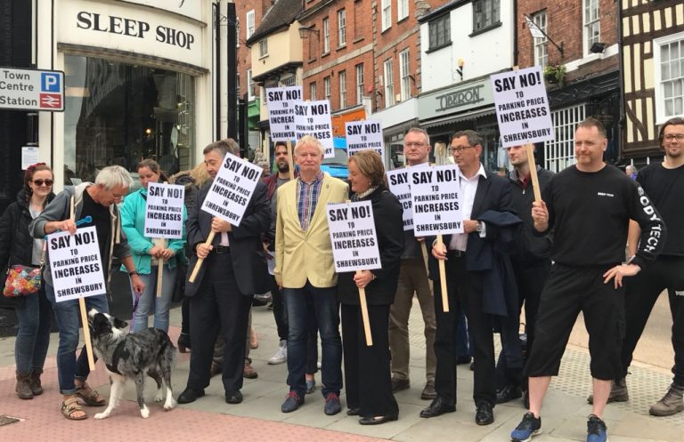Shrewsbury Parking Protest