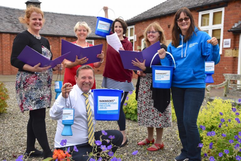 Rachael Birchall, Jason Harris, Caroline Tarbuck and Holly Robinson, all of Home Instead Senior Care; Alison Stevens, of Shropshire Music Service and Alison Knott, of Parkinson’s UK Cheshire, Staffordshire and Shropshire