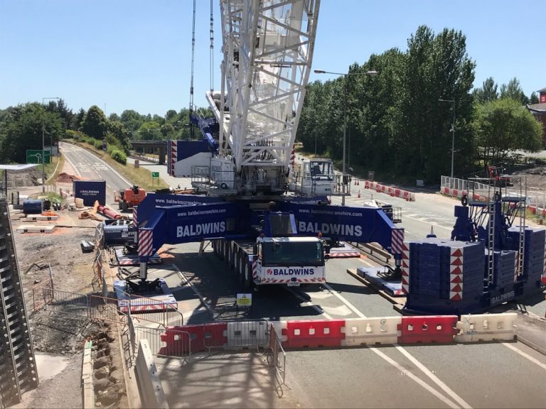 Main span of new Telford footbridge to be lifted into place next month