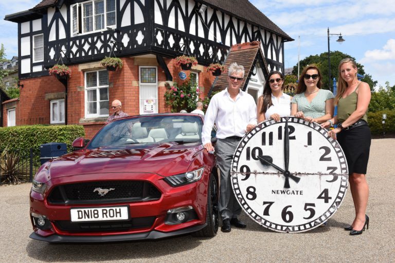 Representatives from Newgate, Furrows and Shrewsbury Flower Show prepare for the show to be held in The Quarry
