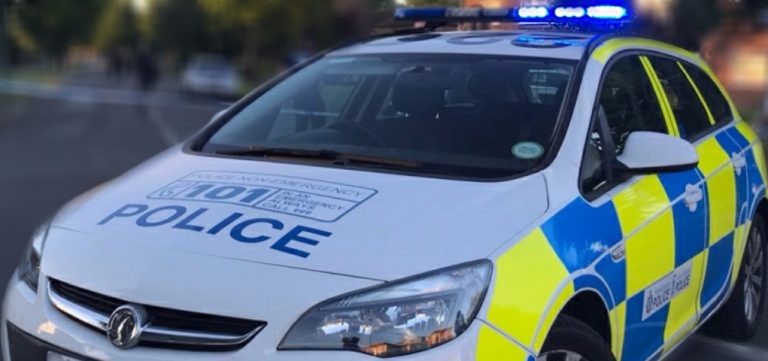 Car collides with fallen tree on B5476 near Whitchurch