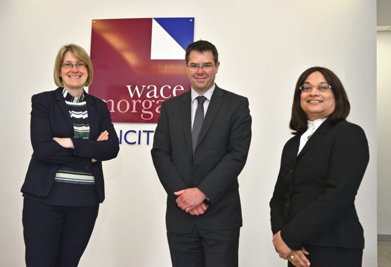 Pictured from left, Sinéad Rickard, David Lane and Alana Graham, new recruits at Wace Morgan Solicitors