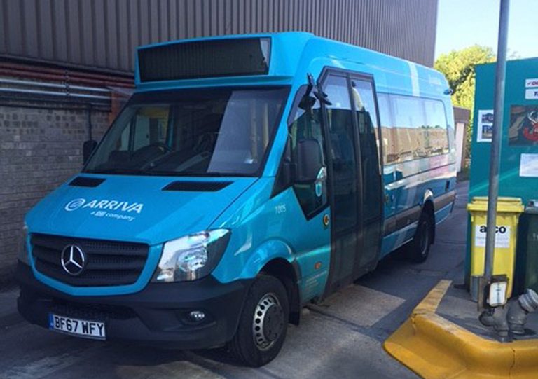 The new mini bus offers a more comfortable ride and is more fuel efficient than larger vehicles