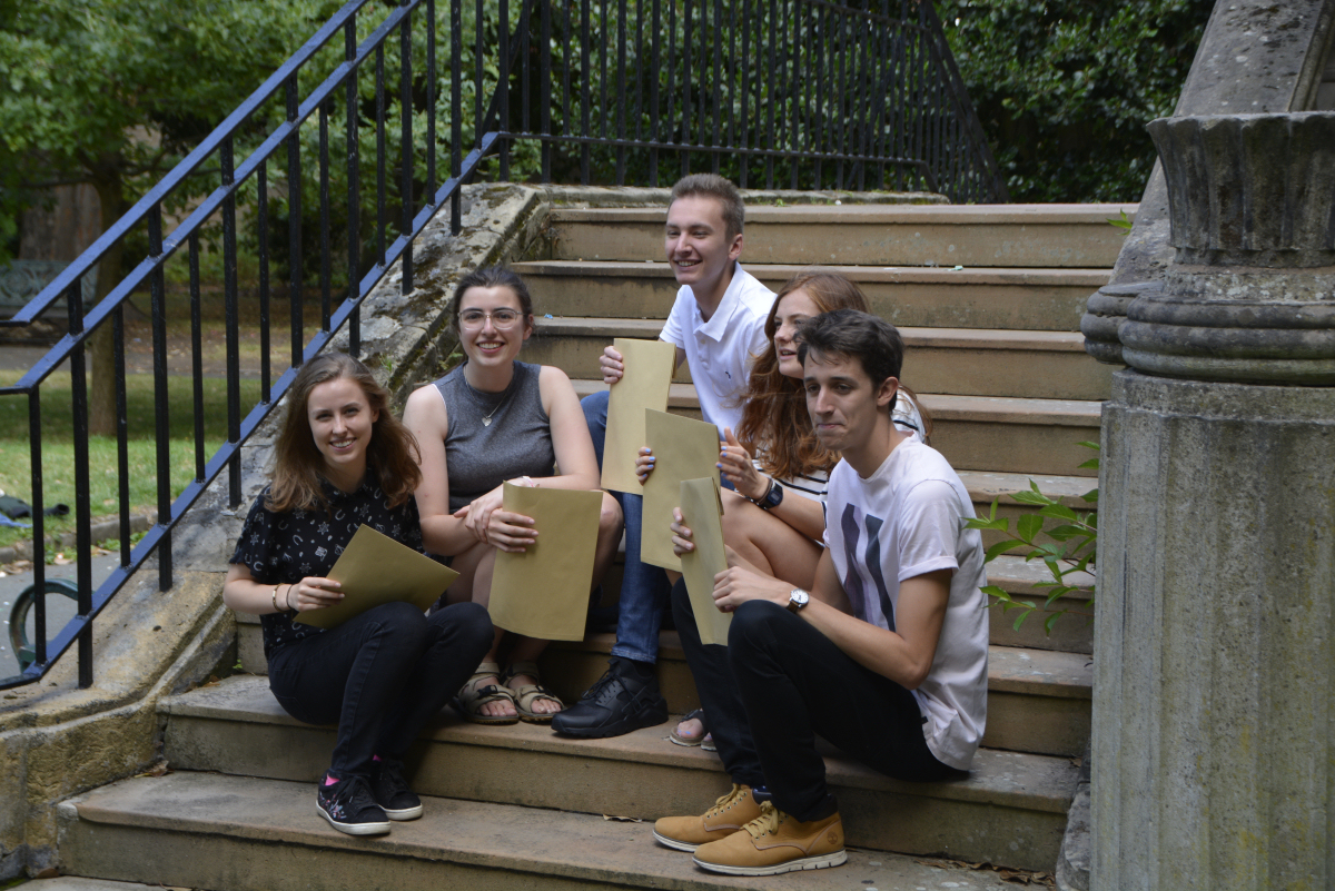 Students at Shrewsbury Colleges Group get ready to open their results