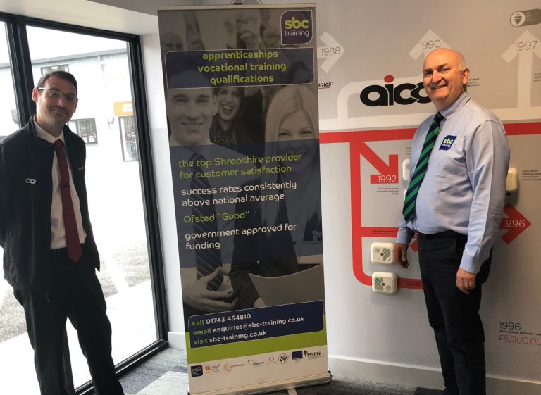 Aico’s National Technical Manager, Andrew Speake and Colin Thaw from SBC Training