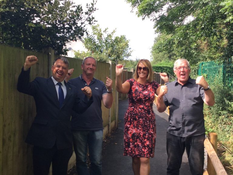 Restored Newport footpath forms link for local residents