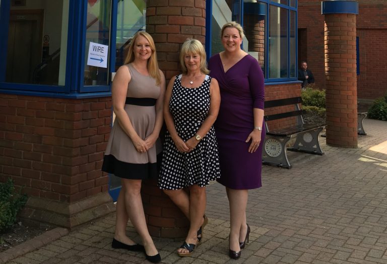 Helen Leathers, Kim Gilmour and Hollie Whittles