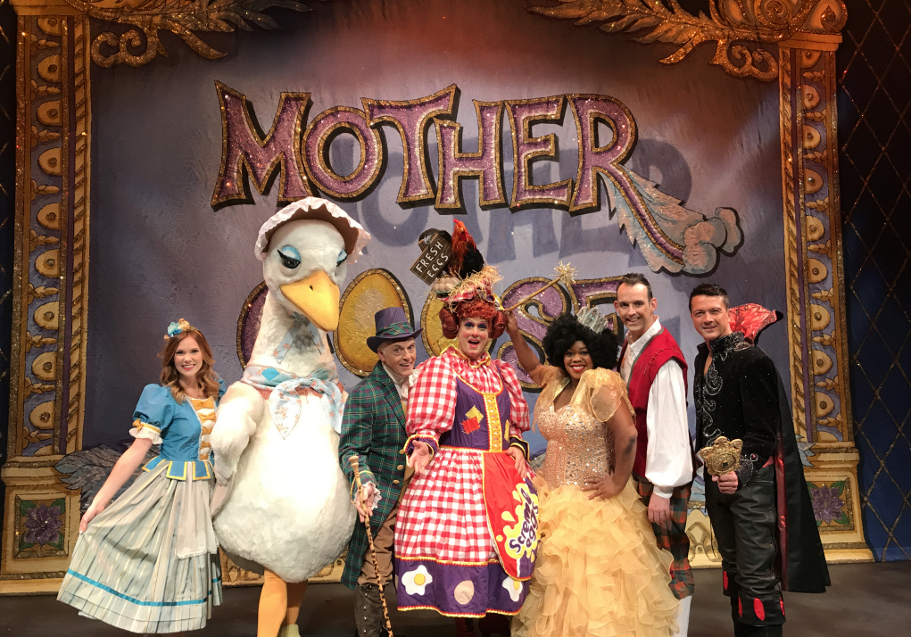The stars of Mother Goose take to the Theatre Severn stage