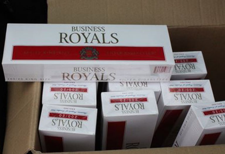 Some of the illegal cigarettes found at the store