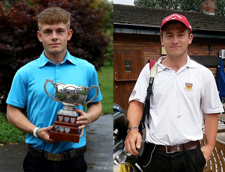 Golfers Conor White and Callum Brown