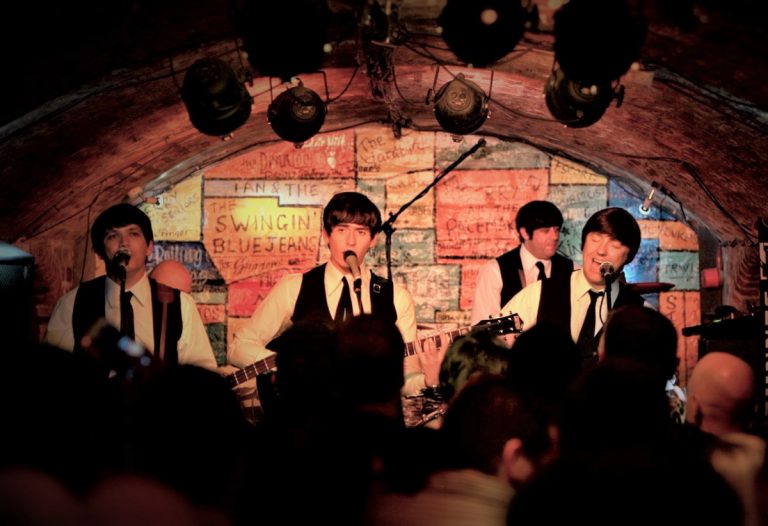 The Mersey Beatles performing live at The Cavern Club