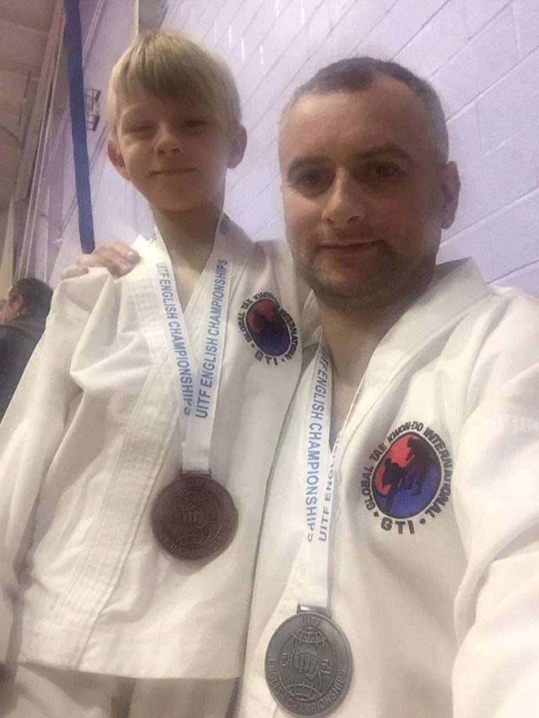 Medal-winning Bridgnorth Tae Kwon-Do father and son Marcin and Albert Makarewicz