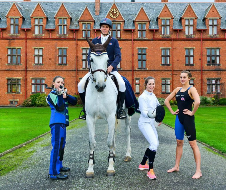 Sporting students at Ellesmere College