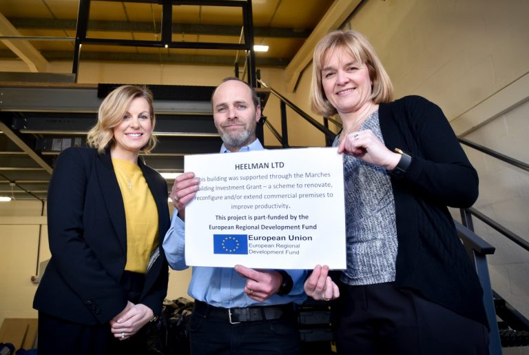 Catherine Bray (Manufacturing Growth Manager), Andy Styles (Heelman) and Caroline Cattle (MBIG Programme Manager)