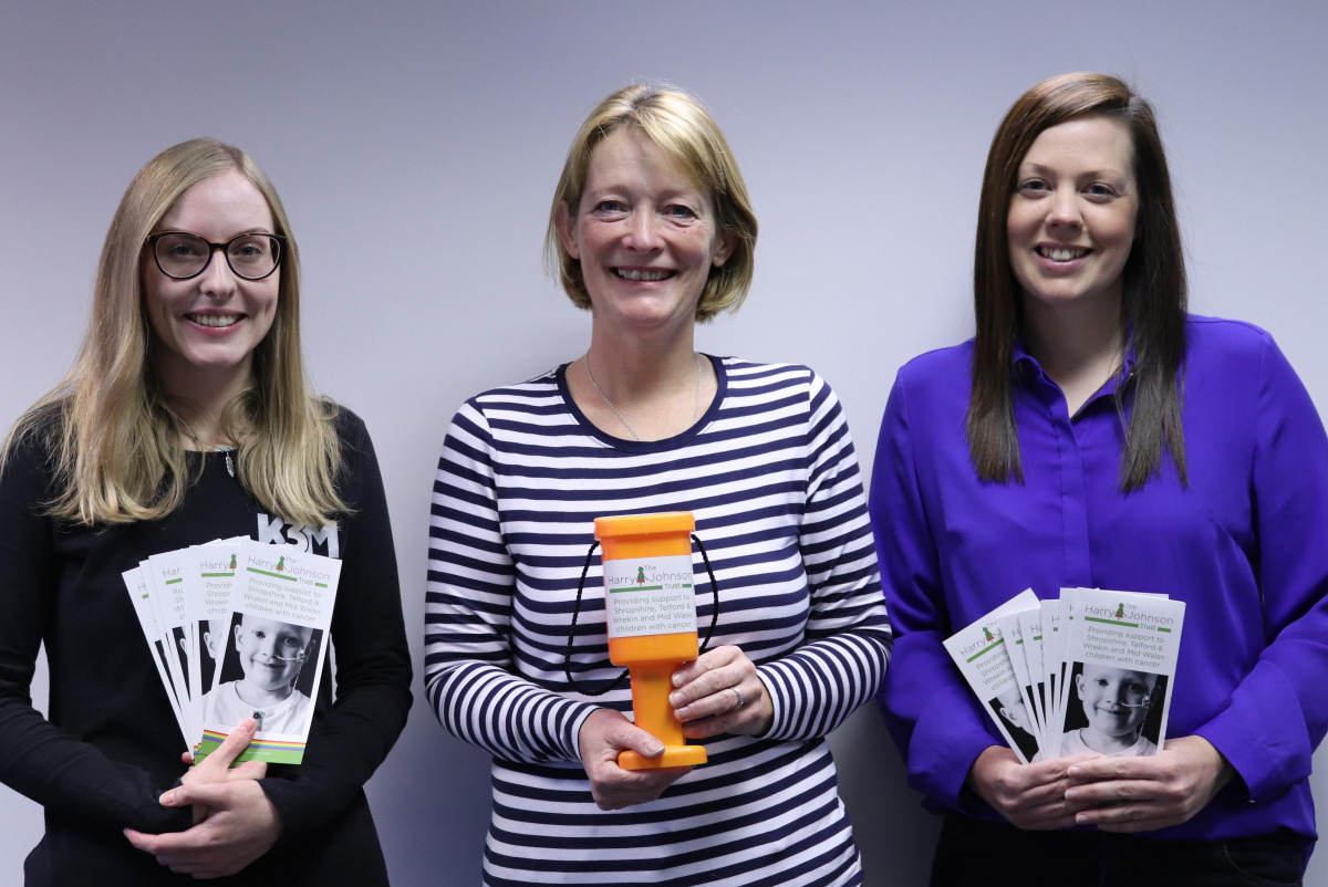 Sally Johnson of The Harry Johnson Trust with Kim Hayes (left) and Jenny Powell of Key 3 Media