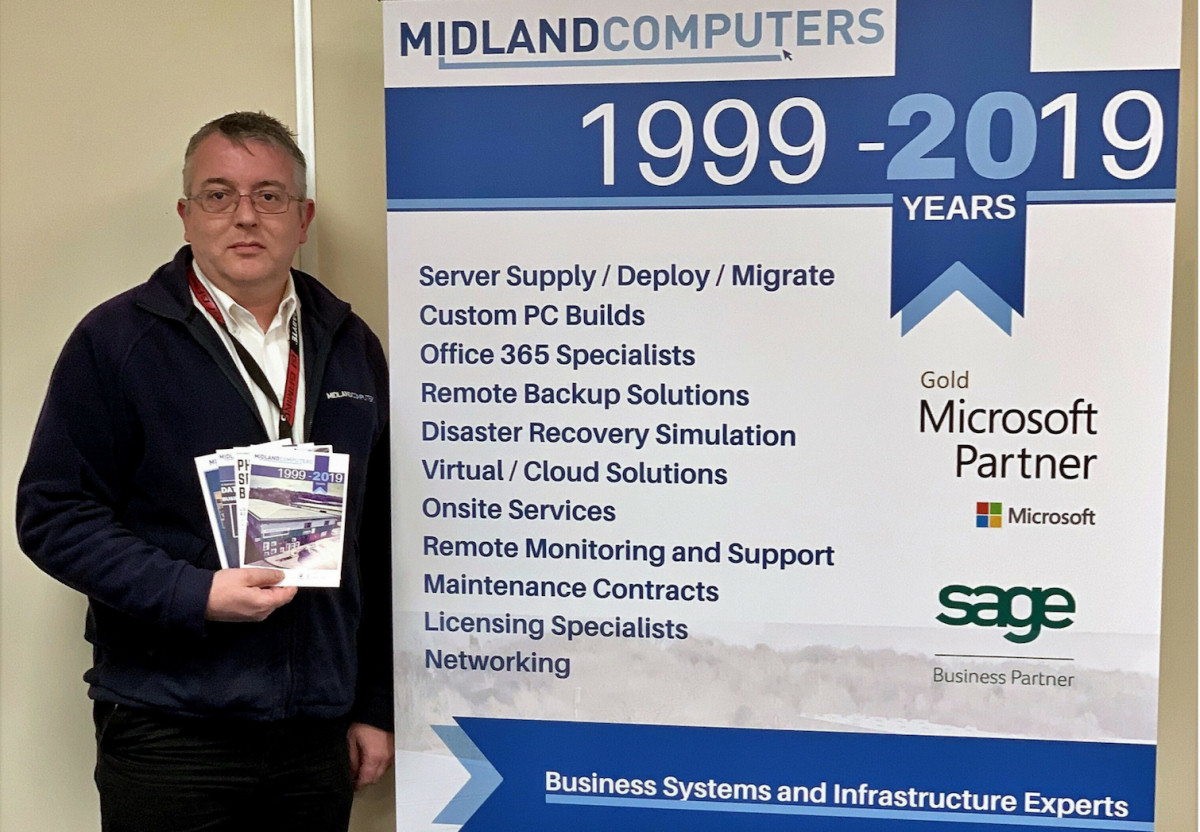 Hedley Corcoran, Managing Director of Midland Computers