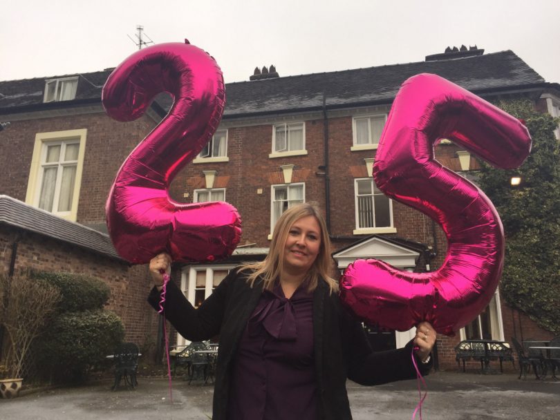 Lisa Snape celebrates 25 years at the Best Western Valley Hotel in Ironbridge