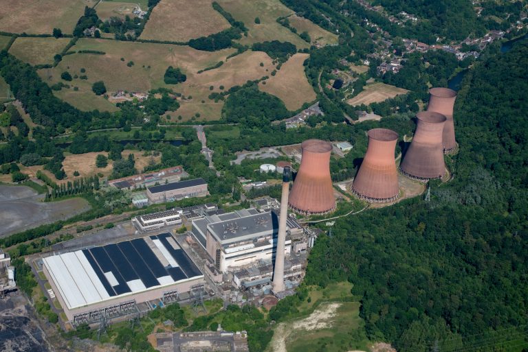 The Ironbridge Power Station site before demolition