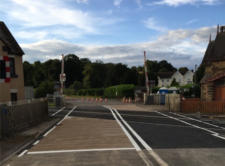 Onibury level crossing. Photo: Network Rail