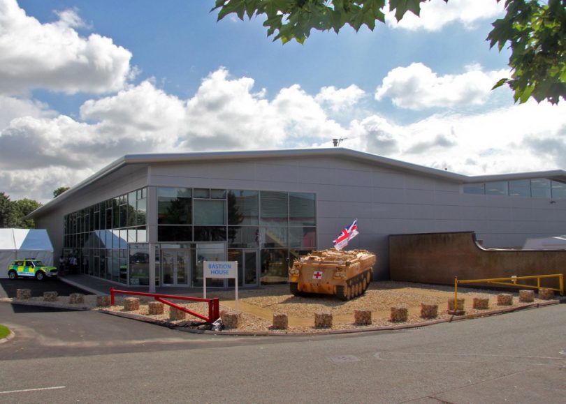 The HQ at SP Services in Telford where there the gauze will be distributed across the UK