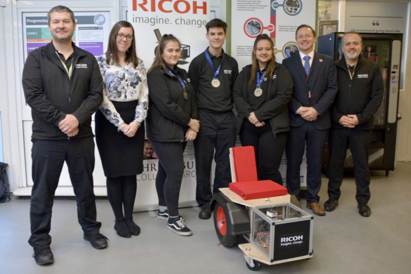 Ricoh apprentices earned bronze medals at the world skills competition by building a wheelchair from scratch
