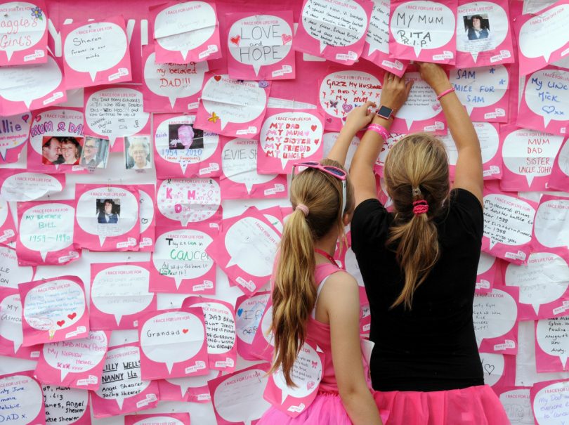 Taking part in Race for Life events enables like-minded people to get together and remember loved ones lost to cancer or celebrate the lives of those who have survived