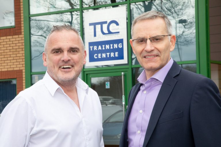 Carl Phillips (Telford & Wrekin Council) with Andy Wheeler (TTC Group)