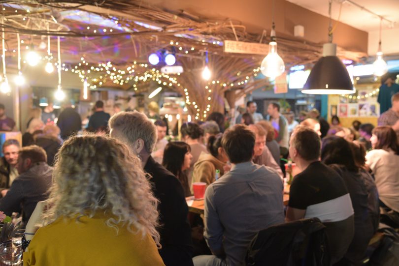The Birds Nest at Shrewsbury Market Hall during a previous late night event