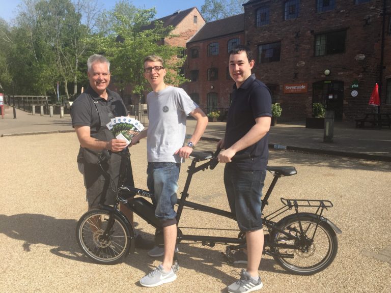 Peter Bird from the Tandem Experience, Chris Copson - food and beverage manager at the Best western valley Hotel and Lee Slim, assistant food and beverage manager also from the hotel