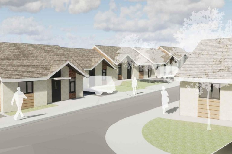 When completed the nine bungalows in Malinslee will be available for affordable rent