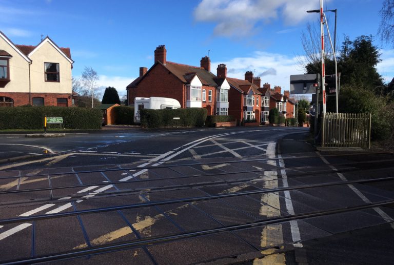The surface of Whittington level crossing is to be upgraded. Photo: Network Rail