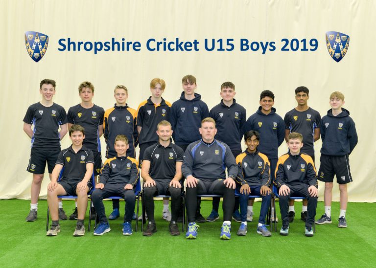 Shropshire's Under 15 Boys cricket team