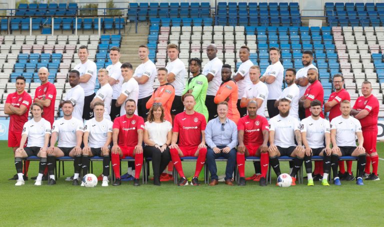 The new sponsorship shows Reech Media on the sleeve of all the Telford United kits
