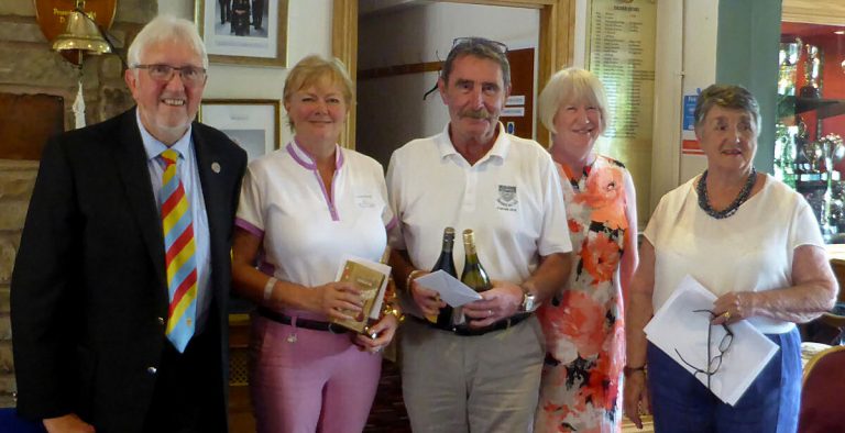 Club Captain - Colin Turner, Sue Holmyard, Barry Holmyard, Ladies Captain – Joy Foster and Organiser - Margaret Thompson