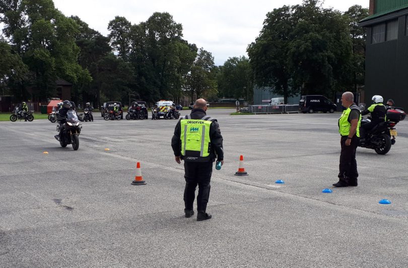 IAM and SAMM Instructors delivering one-on-one rider tuition at the event