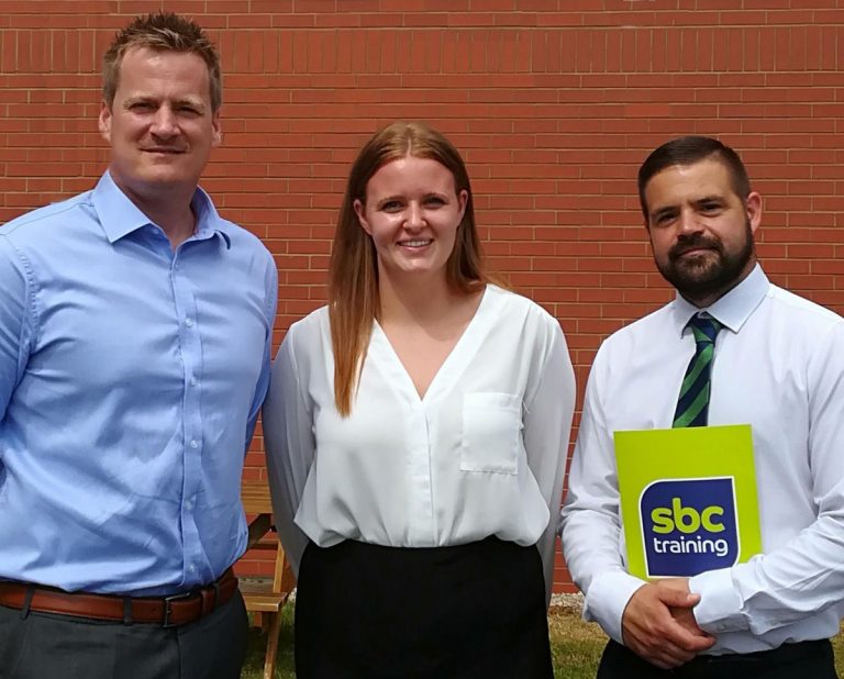 Tim Richards – Business Manager at Nick Jones Wealth Planning, Kate Grindley – Apprentice Administration Assistant and Sam Shaw – Business Development Manager at SBC Training