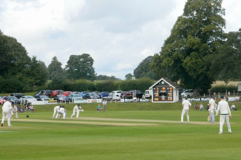 The scene at Shifnal on day three as Shropshire were beaten by Berkshire in the Unicorns Championship