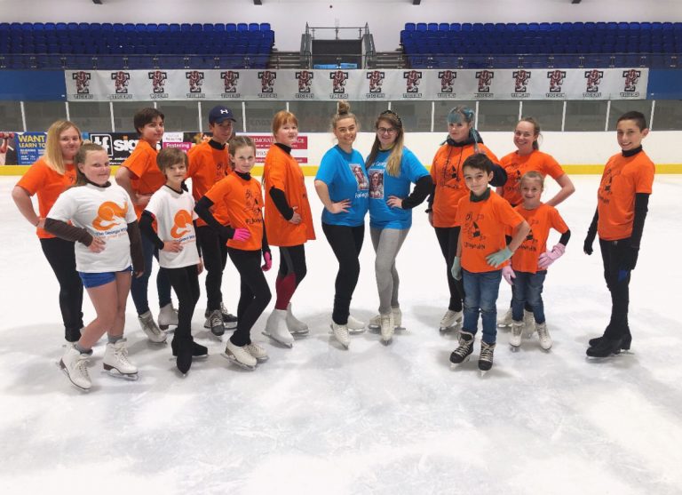 Skaters aged between 6 and 23 put on a spectacular show