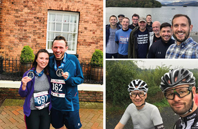 Left to right: Oswestry 10K - Louise Reid, Alex Garmston, Windermere Walk - Alex Parker, Andy Speake, Carl Traynor, Michael Coupland, Paul Cartwright, Mike Allen, David Richmond, Tony Boyle, Daniel Little, Ludlow Cycling Festival - Michael Wright and Matthew Small