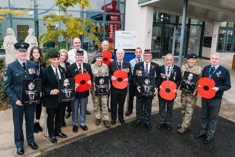 This year's Shropshire Poppy Appeal was launched at The Robert Jones and Agnes Hunt Orthopaedic Hospital has close ties with the military due to their Veterans' Orthopaedic Service