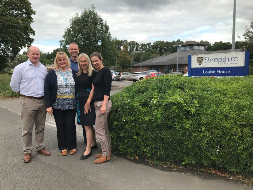 From left, Dr Richard Woollam, General Practitioner with Special Interest; Sue Marshall, SOOS Medical Secretary; Dr Chris Tomlinson, Clinical Lead for SOOS; Nina White, SOOS Service Manager; and Louise Smith-Williams, Extended Scope Podiatrist