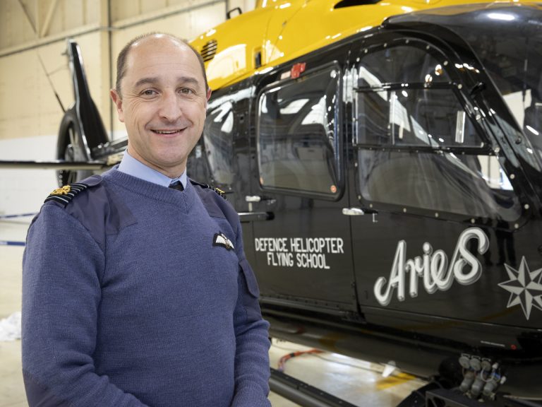 Group Captain Mullen unveils the new Aries Juno