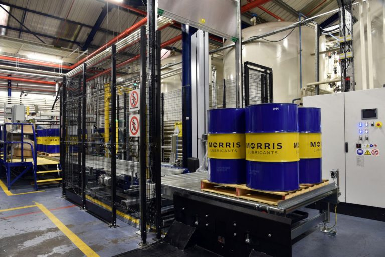 Part of the new bulk filling line installed by Morris Lubricants