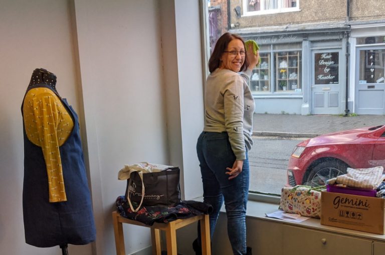 Jenni making a start on her new venture