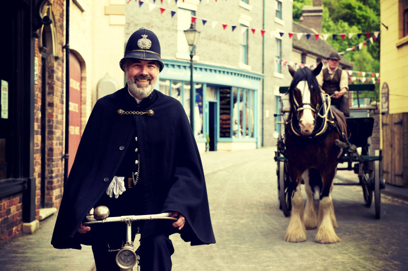 Guy Rowland, the Victorian ‘policeman’, at Blists Hill