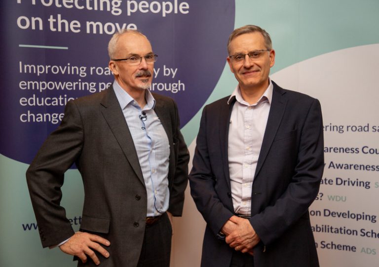 Ean Lewin (Managing Director of D.tec) with Andy Wheeler (Technical Director of TTC Group)