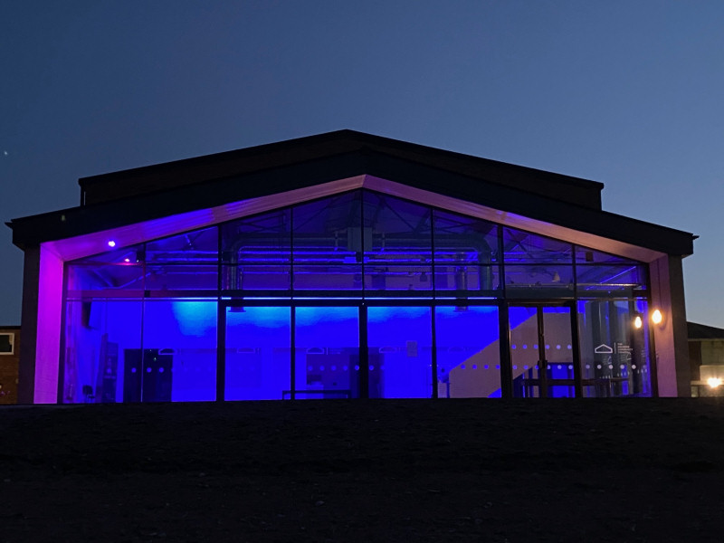 Every Thursday evening the theatre’s blue illuminations shine out as part of the nation’s 8 o’clock salute to the NHS