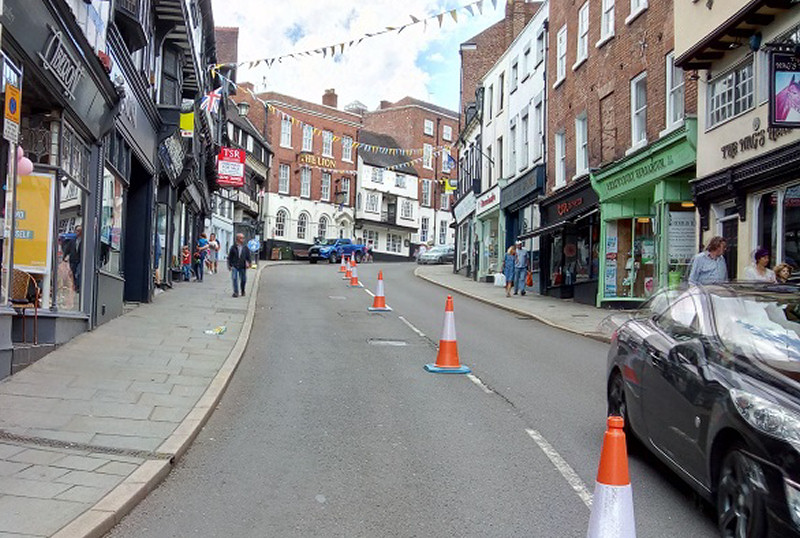 Wyle Cop will be open to outward bound traffic only. Photo: Shropshire Council