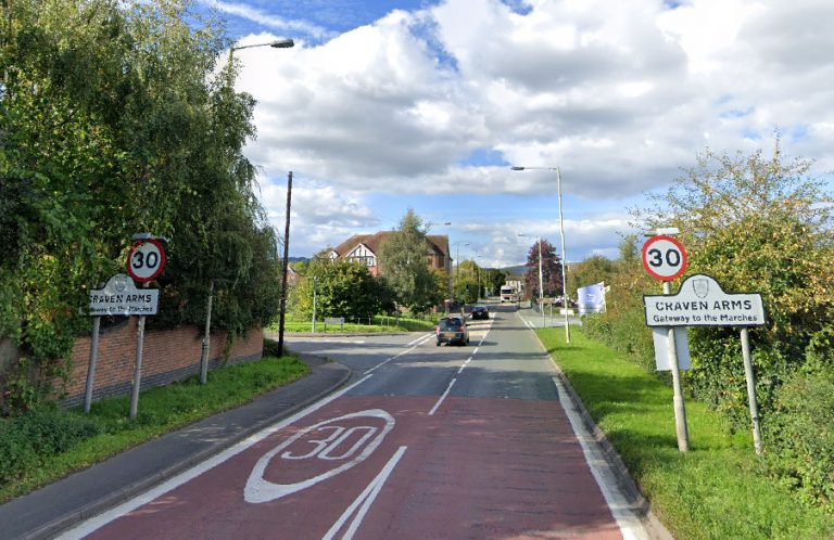 Craven Arms welcome signs. Image: Google Street View