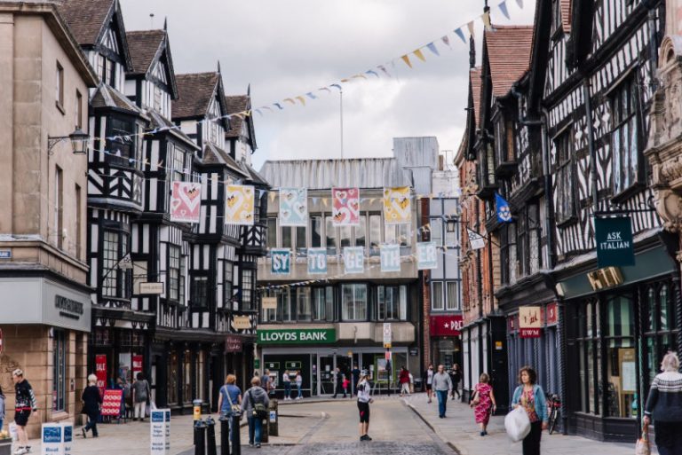 High Street in Shrewsbury